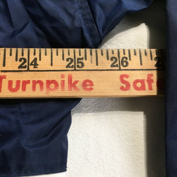 #46 Nike Center Swoosh Navy Blue Embroidered Logo 1/4 Zip Jacket Men's Size M - Picture 5 of 8